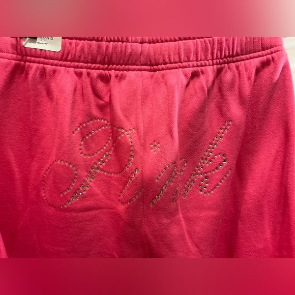 NEW VICTORIAS SECRET PINK LIMITED EDITION BLING HOODIE & SWEATPANTS 2PC SET - Picture 9 of 12